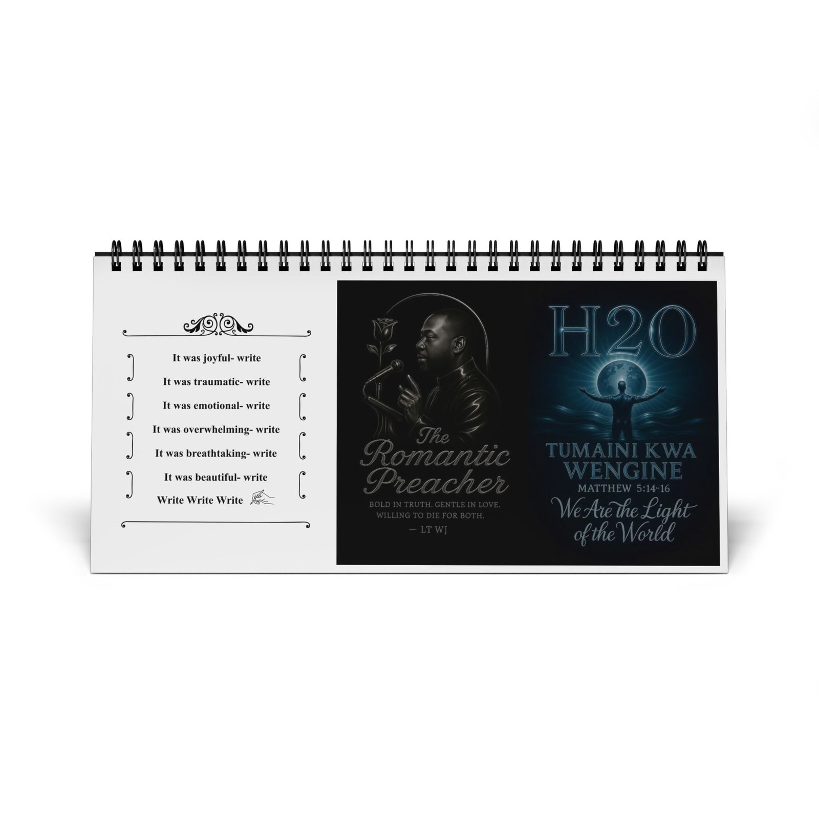 2026 Desktop Calendar - Inspirational Quotes & Monthly Grid